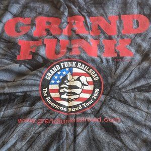 Grand Funk Railroad '09 tour tie-dye concert tee